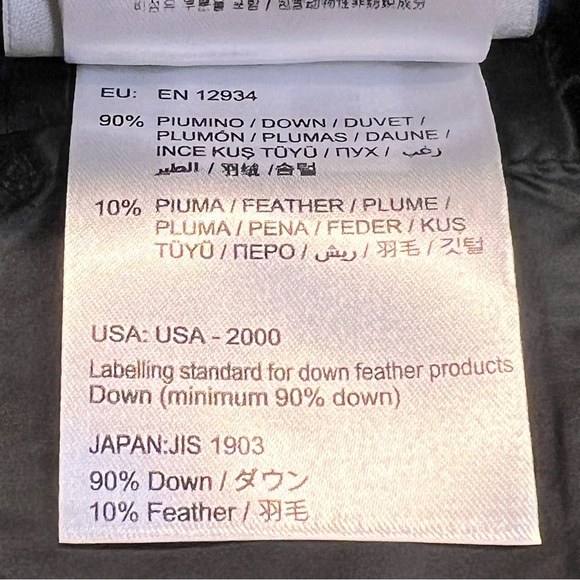 Moncler Lissy Collarless Down Zip-Up Jacket Sz-2 - Picture 14 of 16